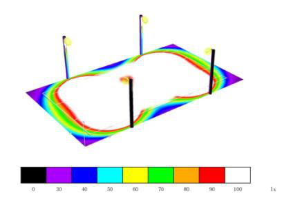 篮球球场灯安装及参数