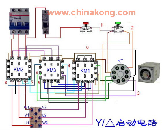 起动马达接线图