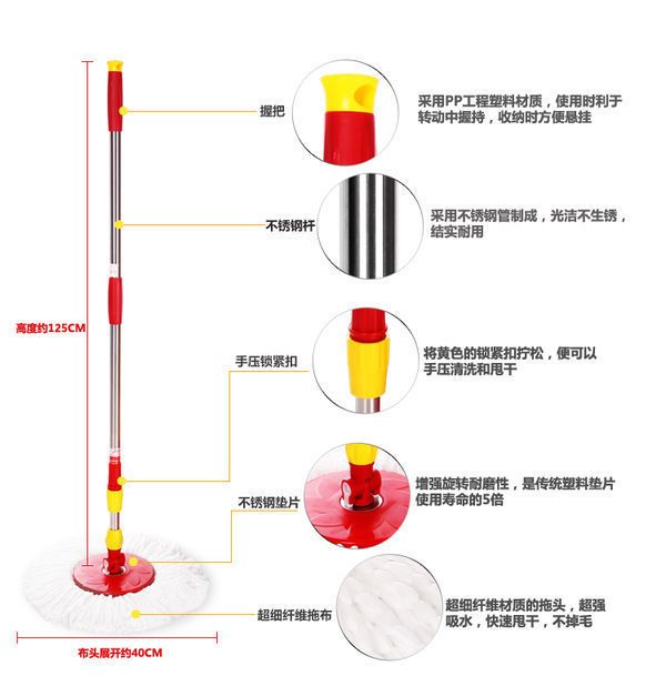 拖把连接件